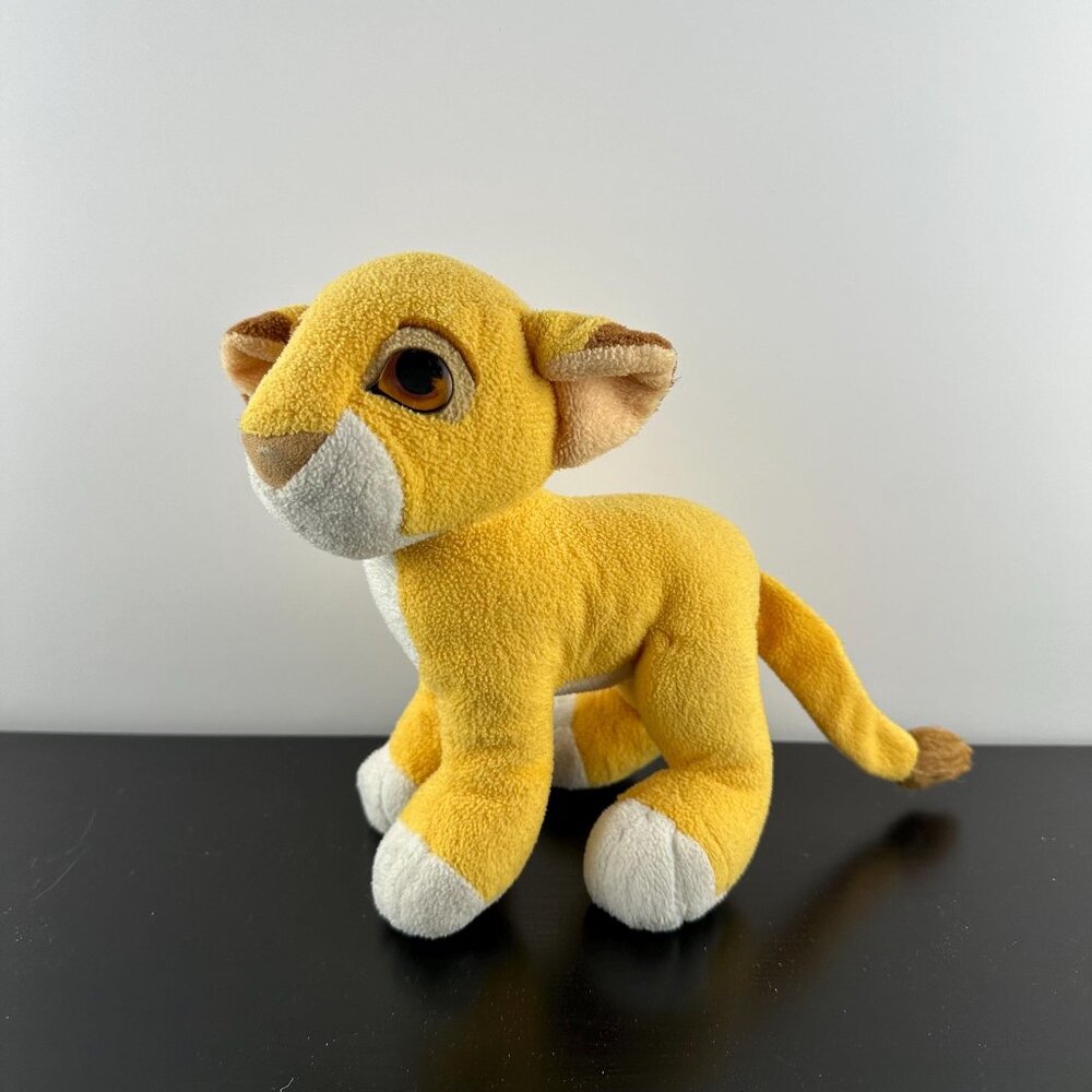 Vintage 1993 Mattel Lion King Simba Plush Stuffed Animal Disney 7.5” Tall 90s
